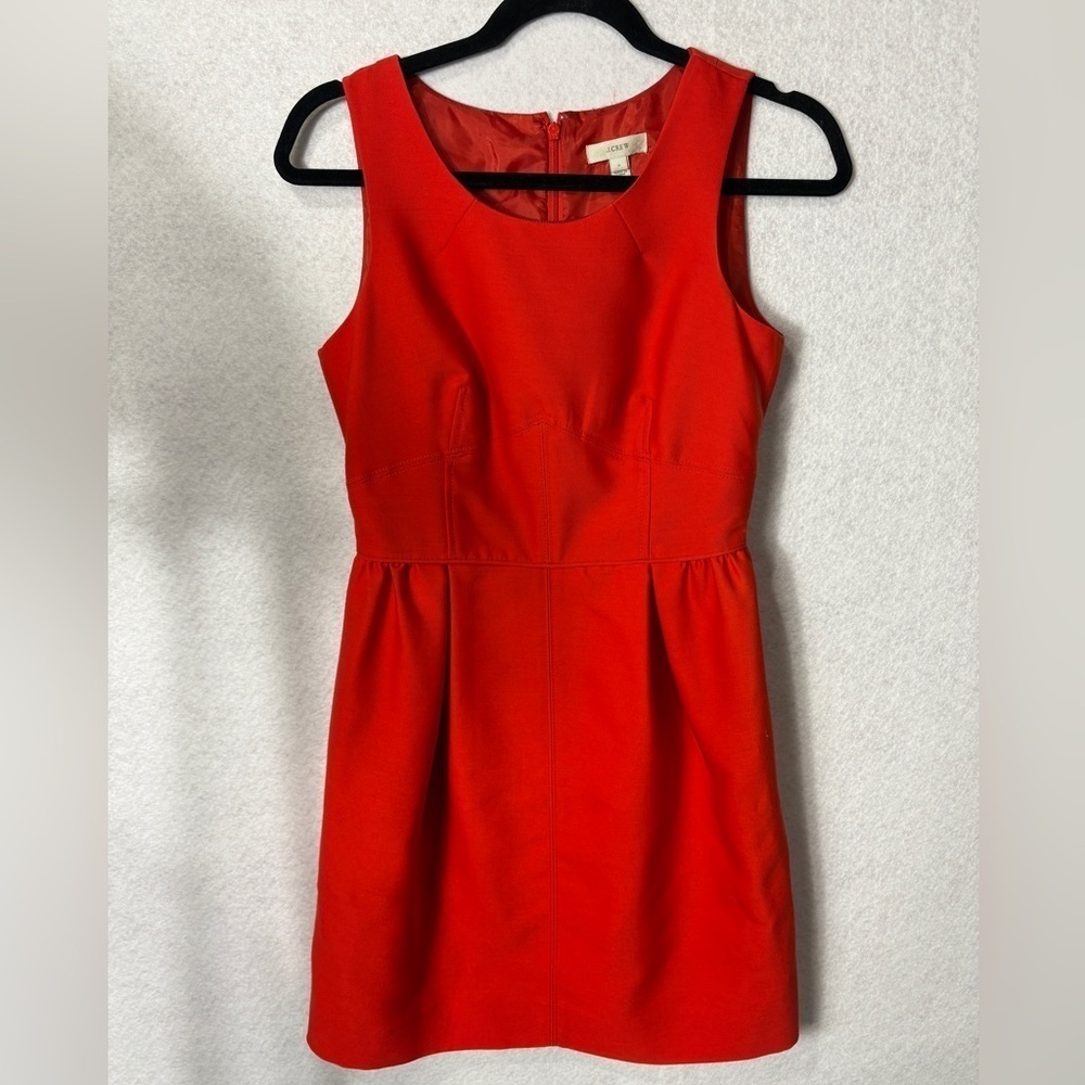 J. Crew Red Sleeveless Dress Size 2